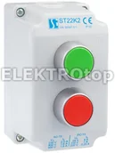 Sterowniki i przekaźniki - Spamel Kaseta sterownicza K2 z przyciskami START-STOP ST22K201-1 - miniaturka - grafika 1