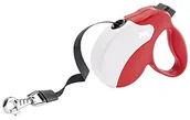 Smycze dla psów - Ferplast 75712022 Rollleine Amigo Mit Wechselcover Small, Tape, Rot-Weiß - miniaturka - grafika 1