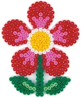 Zabawki kreatywne - Hama midi podkładka uzupełniająca kwiatek czerwona) 299-05 - miniaturka - grafika 1