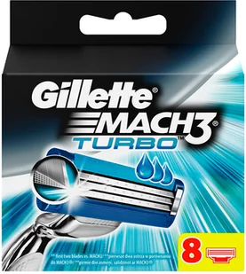 GILLETTE MACH3 TURBO WKŁADY 8 SZT) 416400 - Maszynki do golenia i wkłady - miniaturka - grafika 2