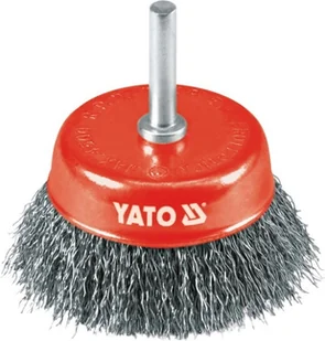 Yato Szczotka czołowa z trzpieniem 75mm drut Inox YT-4751 - Materiały ścierne - miniaturka - grafika 2