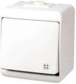 Wyłączniki światła i elektryczne - Karlik Łącznik krzyżowy WHE-6 biały - miniaturka - grafika 1