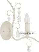 Lampy ścienne - Alfa Kinkiet klasyczny 1pł MONA Biały 18540 - miniaturka - grafika 1