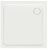 Brodziki prysznicowe - Sanplast Free Line 80x80 biały ew 615-040-4020-01-000 - miniaturka - grafika 1