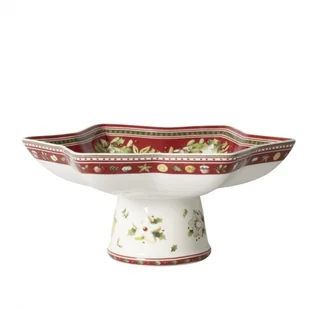 Villeroy & Boch Winter Bakery Delight patera na nóżce w gwiazdy - Tace i patery - miniaturka - grafika 2
