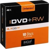 Nośniki danych - Intenso DYSK DVD+RW 4.7GB 4x anti-scratch resistant 10P (DVD+RWINT 4211632 SL 10P) - miniaturka - grafika 1