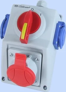 Elektromet Spółdzielnia Inwalidów Zestaw instalacyjny rozłącznikiem O-I 1x16A 5P 400V, 2x16A 2P+Z C16-18.2N IP54 971661 - Inne akcesoria elektryczne - miniaturka - grafika 2