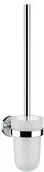 Akcesoria do wc - Emco Polo szczotka do WCety z plastikowym pojemnikiem natynkowa chrom 07150010 - miniaturka - grafika 1