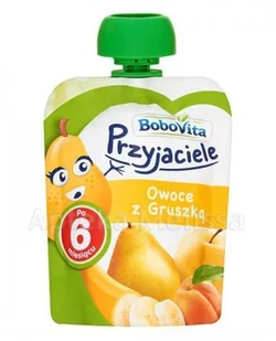 Nutricia Polska BOBOVITA MUS Morele z jabłkiem i gruszką po 6 m-cu 80 g 3089721 - Desery dla dzieci - miniaturka - grafika 2
