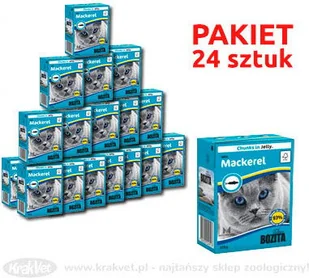 Bozita CAT Kartonik 370g kawałki w galaretce z makrelą - Mokra karma dla kotów - miniaturka - grafika 2