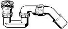 Syfony - Viega KOMPLET ODPYWOWY z syfonem bez korka 312121 - miniaturka - grafika 1