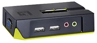 LevelOne 2-PORT USB KVM SWITCH W/AUDIO W AUDIO IN (KVM-0221) - Przełączniki KVM - miniaturka - grafika 2