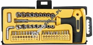 TOPEX grupa Końcówki wkrętakowe i nasadki z uchwytem 1/4 cala (zestaw 41 szt.) 39D369 39D369 - Akcesoria do elektronarzędzi - miniaturka - grafika 2