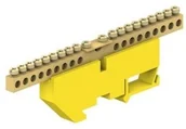 Inne akcesoria elektryczne - Listwa zaciskowa izolowana 18x10mm2 na szynę żółta LZN1803-Z - miniaturka - grafika 1