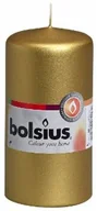 Świece - Bolsius Świeca PIEŃKOWA 120/60 ZŁOTA - miniaturka - grafika 1