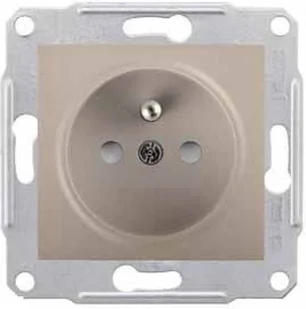 Schneider SEDNA Gniazdo Pojedyncze 2p+z SDN2800168 satyna - Gniazdka elektryczne - miniaturka - grafika 2