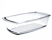 Naczynia żaroodporne - Ibili Szklana żaroodporna Prostokątna forma do pieczeniana ciastek Brytfanna Kristall 27 cm - miniaturka - grafika 1