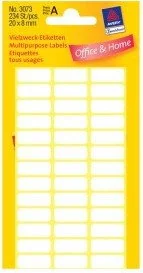 Avery Zweckform Białe miniEtykiety do opisywania ręcznego; 234 etyk./op., 20 x 8 - Etykiety do drukarek Avery Zweckform Białe miniEtykiety do opisywania ręcznego; 234 etyk./op., 20 x 8 - Etykiety do drukarek - miniaturka - grafika 1