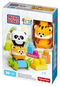 Klocki - Fisher Price Klocki Przyjaciele z dżungli: Panda i Tygrys DLC11 DLC12 - miniaturka - grafika 1