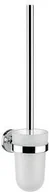 Akcesoria do wc - Emco Polo szczotka do WCety z plastikowym pojemnikiem natynkowa chrom 07150010 - miniaturka - grafika 1