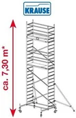 Rusztowania - Krause Rusztowanie jezdne, aluminiowe ProTec 7.30m robocza - miniaturka - grafika 1
