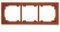 Klawisze i ramki - Karlik Ramka uniwersalna potrójna brązowy metalik 9DR-3 - miniaturka - grafika 1