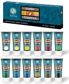 Astra Farby tempera 12x20 ml - Farby i media malarskie - miniaturka - grafika 3