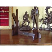 Repliki - akcesoria - WŁOCHY STOJAK PODWÓJNY DO PREZENTACJI REPLIK -BRĄZ - miniaturka - grafika 1