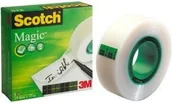 Taśmy klejące - Scotch 3M Taśma klejąca MAGIC 19 mm x 33 m w pudełku 3M016 - miniaturka - grafika 1