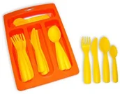 Zabawki AGD - Polesie Poland Taca ze sztućcami "Alisa" na 4 osoby - miniaturka - grafika 1