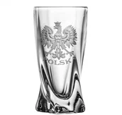 Kieliszki - Crystal Julia Kieliszki grawerowane do wódki orzeł Polska 5215) - miniaturka - grafika 1
