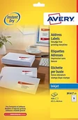 Dodatki do drukarek i skanerów - Avery J8 Quick Dry etykiet 63.5 X 46.6 Biały 572017 - miniaturka - grafika 1