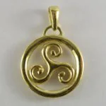 Wróżbiarstwo i radiestezja - Sotis Triskel 1 - pozłacany AgM109 - miniaturka - grafika 1