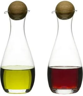 Sagaform SZKLANA KARAFKA Z DĘBOWYM KORKIEM DO OCTU I OLIWY 0,3 L L NATURE 2 SZT FREEFORM SF-5015337 - Karafki - miniaturka - grafika 2