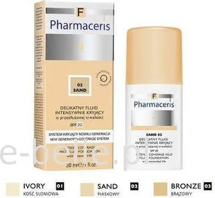 Pharmaceris f delikatny fluid intensywnie kryjący o przedłużonej trwałości spf 20 bronze 01 kość słoniowa - Podkłady do twarzy - miniaturka - grafika 6