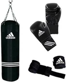 Pozostałe akcesoria do sportów walki - adidas Adidas Performance Boxing Set Zestaw Bokserski, Kolor Czarny, Czarny, 80 Cm (ADIBAC11KIT_Schwarz) - miniaturka - grafika 1
