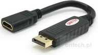 Adaptery i przejściówki - Unitek adapter displayport - hdmi (f) (Y-5118D) - miniaturka - grafika 1