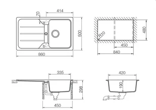 Schock Formhaus D-100 Croma - Zlewozmywaki - miniaturka - grafika 2