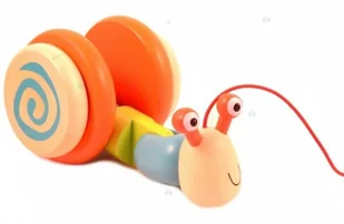 Brimarex DREWNIANY ŚLIMAK DO CIĄGNIĘCIA - Klocki - miniaturka - grafika 2