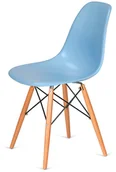 Krzesła - King Home Krzesło 46x54x81cm DSW Wood niebieskie K-130.L.BLUE.11.DSW - miniaturka - grafika 1