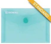 Teczki i skoroszyty - Donau PBS Teczka kopertowa zatrzask, PP, A7, 180mikr., zielona DN819-4 - miniaturka - grafika 1