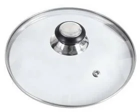 Orion Pokrywka szklana / stalowy uchwyt 28 cm 122582 - Pokrywki - miniaturka - grafika 2
