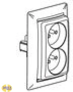 Legrand Gniazdo ścienne VALENA Podwójne moduł z/u 774177 krem - Gniazdka elektryczne - miniaturka - grafika 2