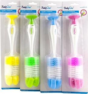 BabyOno 728 Szczotka z PRZYSSAWKĄ do butelek i smoczków - Akcesoria do karmienia - miniaturka - grafika 2