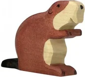 Figurki dla dzieci - Holztiger Drewniany bóbr 80130 - miniaturka - grafika 1