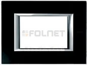 Klawisze i ramki - Bticino Ramka prostokątna szkło 3 moduły - Btcino Axolute HA4803VNN - miniaturka - grafika 1