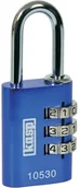Kłódki - Kasp Kłódka K10530BLUD z kłódką z szyfrem 30 mm Niebieski - miniaturka - grafika 1