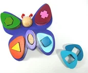 Klocki - Janod Motyl JND05365 - miniaturka - grafika 1