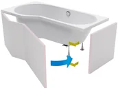 Obudowy do wanien - Excellent Be Spot obudowa do zabudowy płytkami OBEX.BSF.16WH - miniaturka - grafika 1