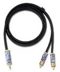 Akcesoria do MP3 - Oehlbach OEHLBACH NF 1/Jack Audio Cable, 1 X gniazdo na 2 X cinch Czarny 1.00 m 2056 - miniaturka - grafika 1